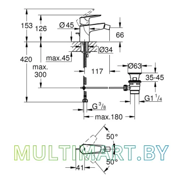 Смеситель Grohe Bauedge (23331001) картинка 5
